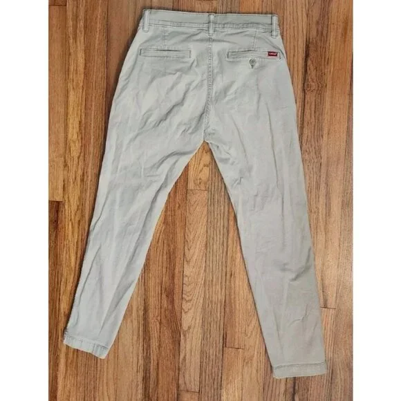 Levi's Chino XX Standard Taper Chino Pants Size 29/30 Khaki Beige Flex Stretch - Picture 8 of 10